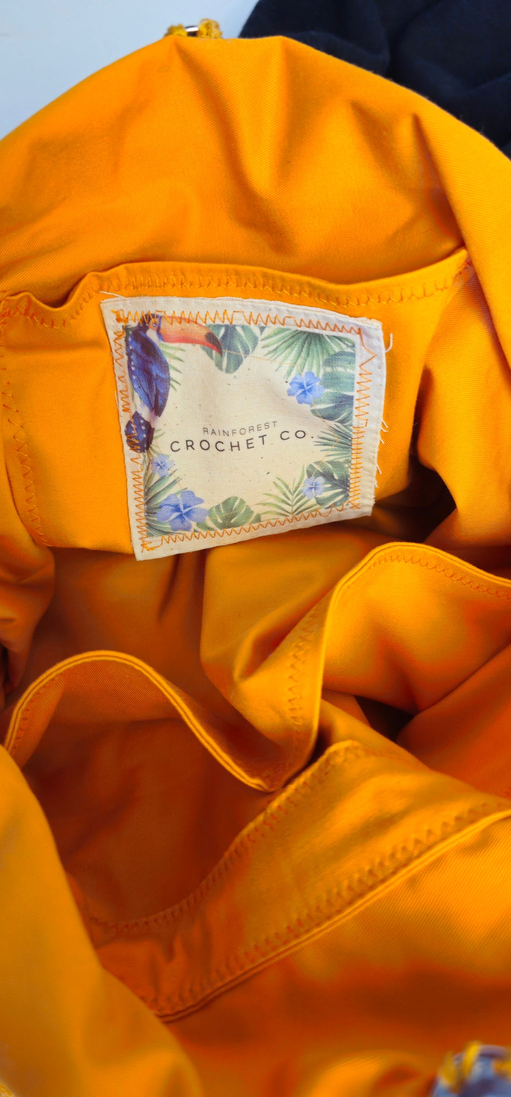 Borsa "Elis" Giallo Ocra in Cotone Egiziano, Lino e Pelle – Pezzo Unico con Charm Flora